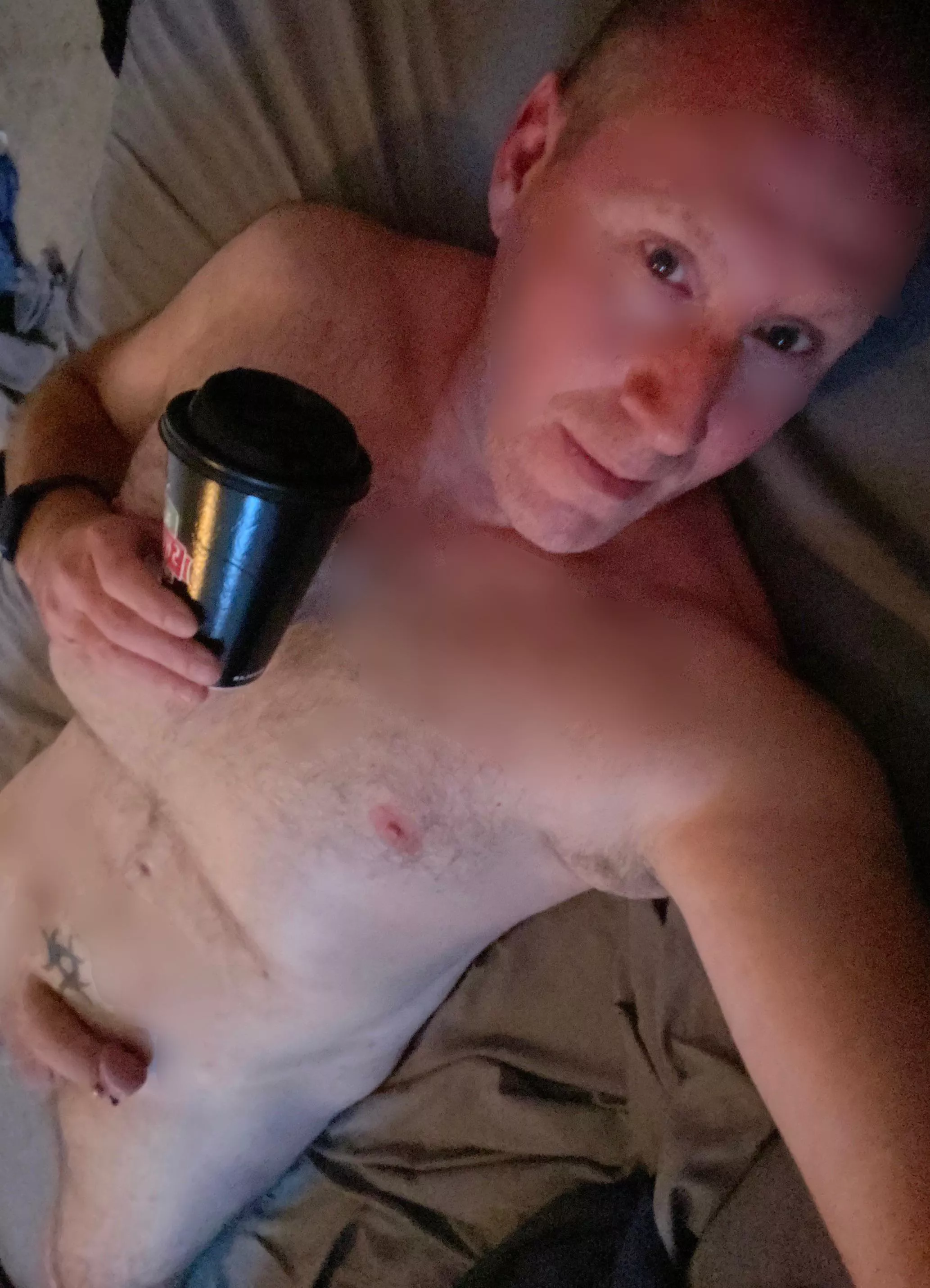 A little green, a little coffee. Starting the day off right [M]