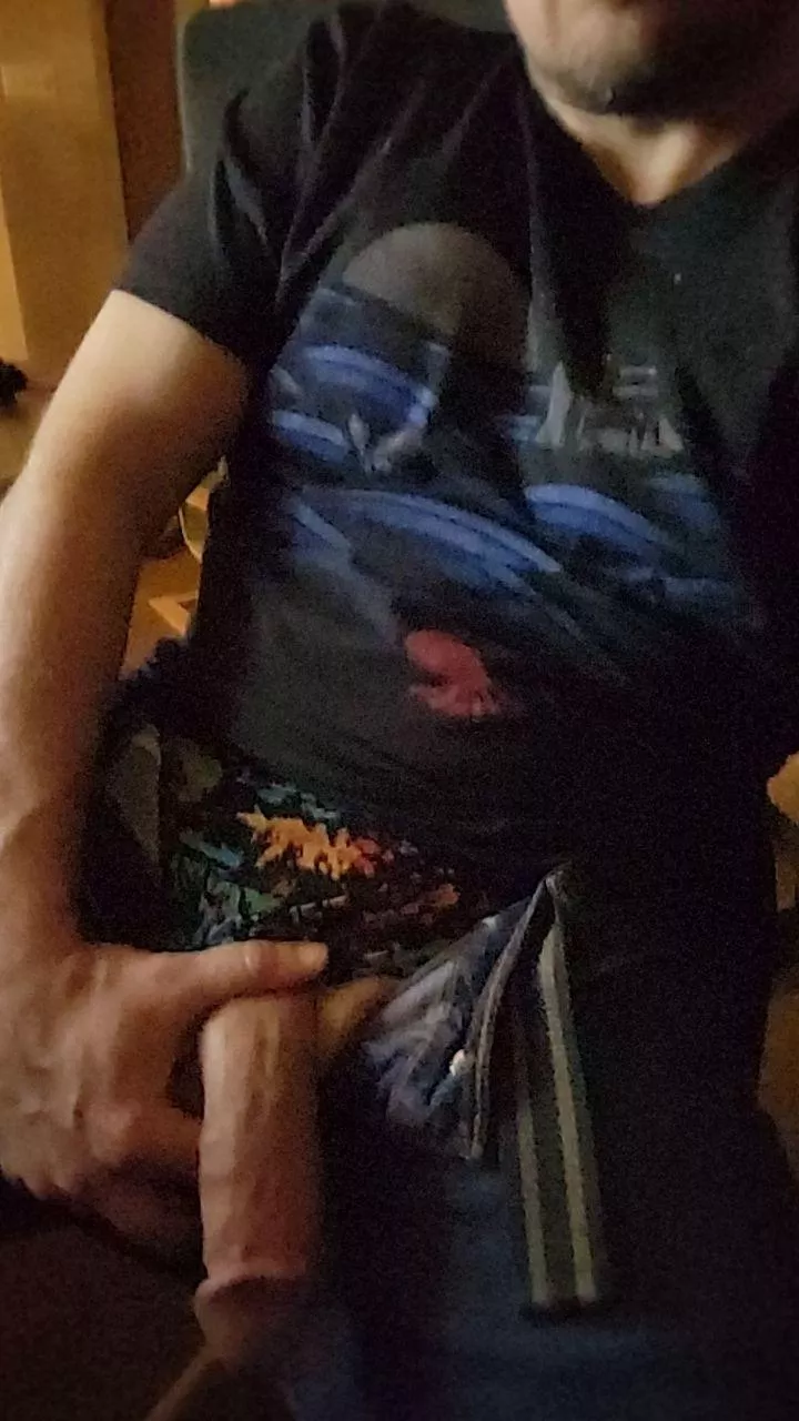 A quick peek of dad's dick before bed [39]