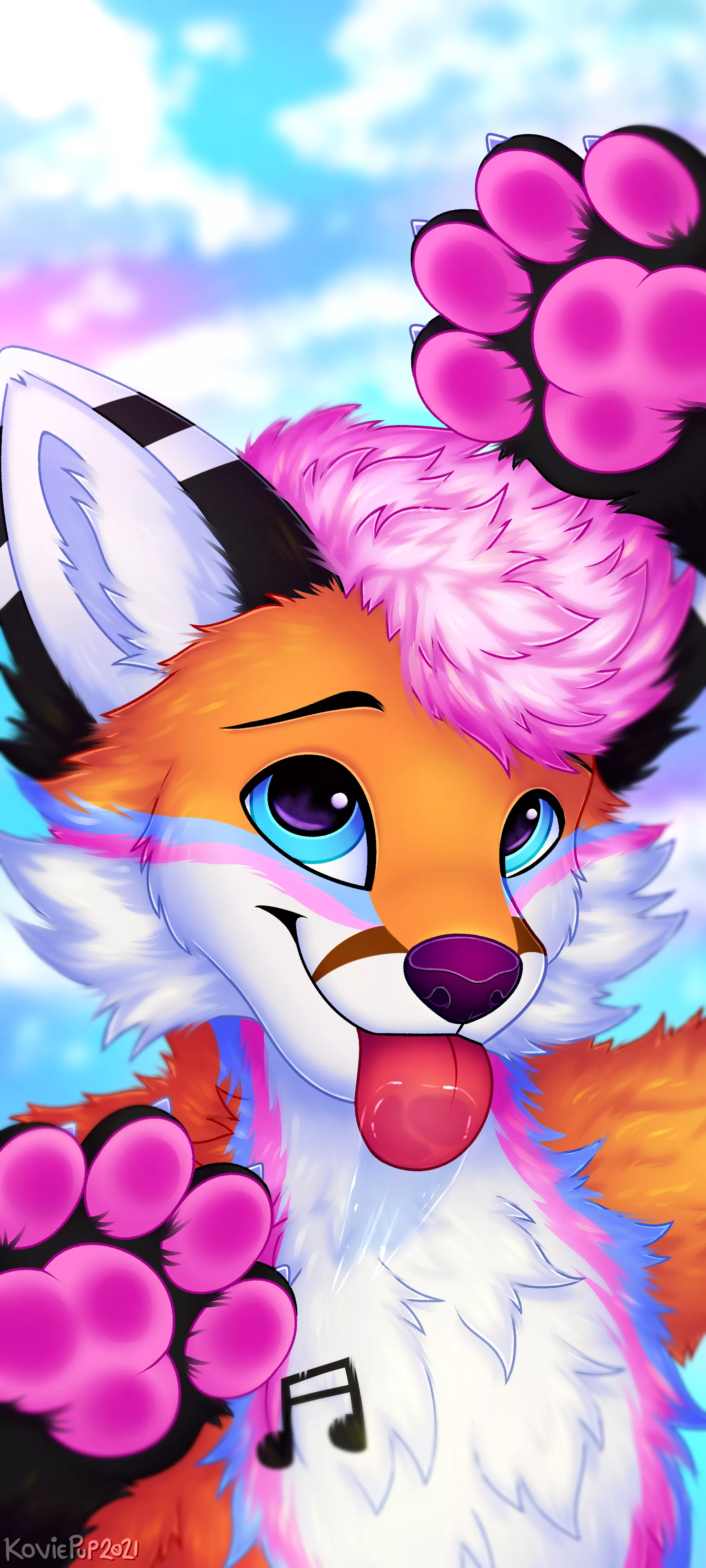 A sweet soft foxxo (art by me: KoviePup)