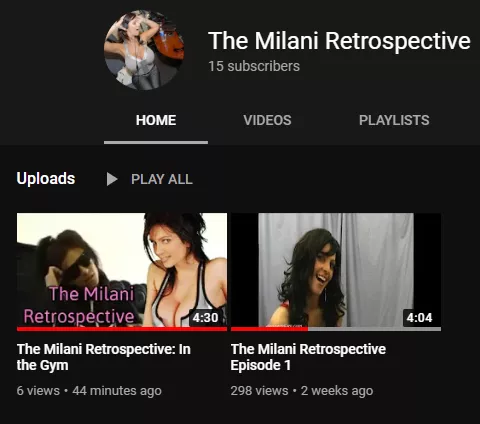 A video essay channel on Denise Milani analyzing her work