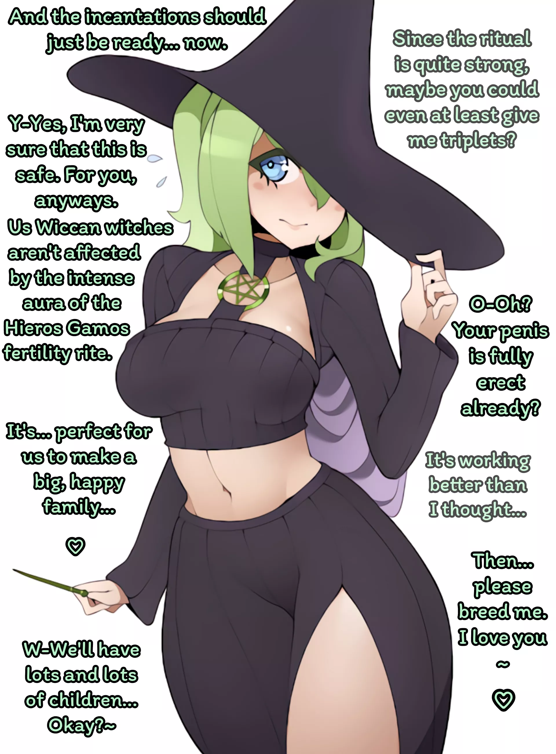 A Witch's Wish [Shy Witch GF] [Fertility Rite] [Get me pregnant] [Happy Family]