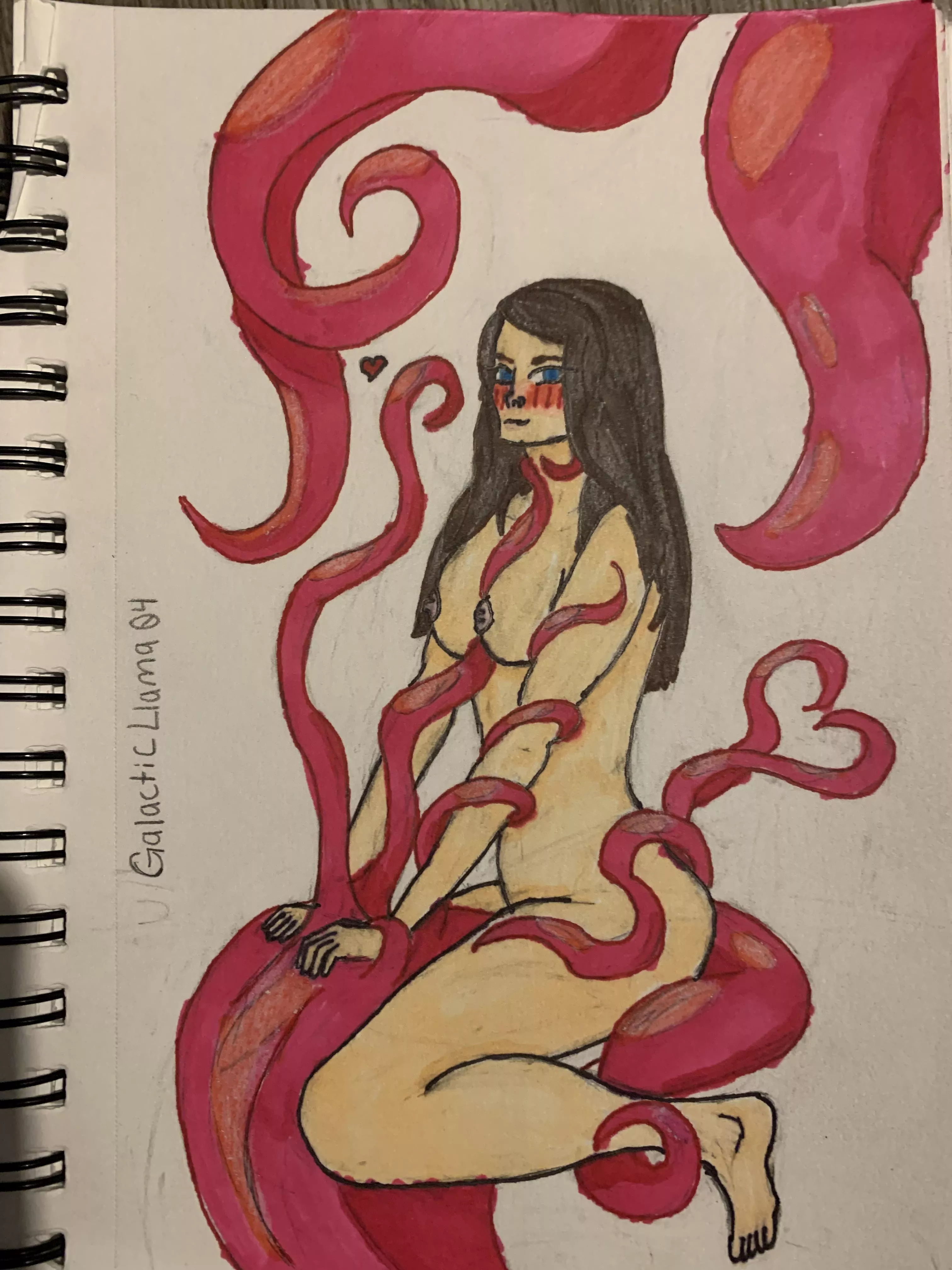 About to be absolutely loved by these tentacles!!!~ (Original) [Female]