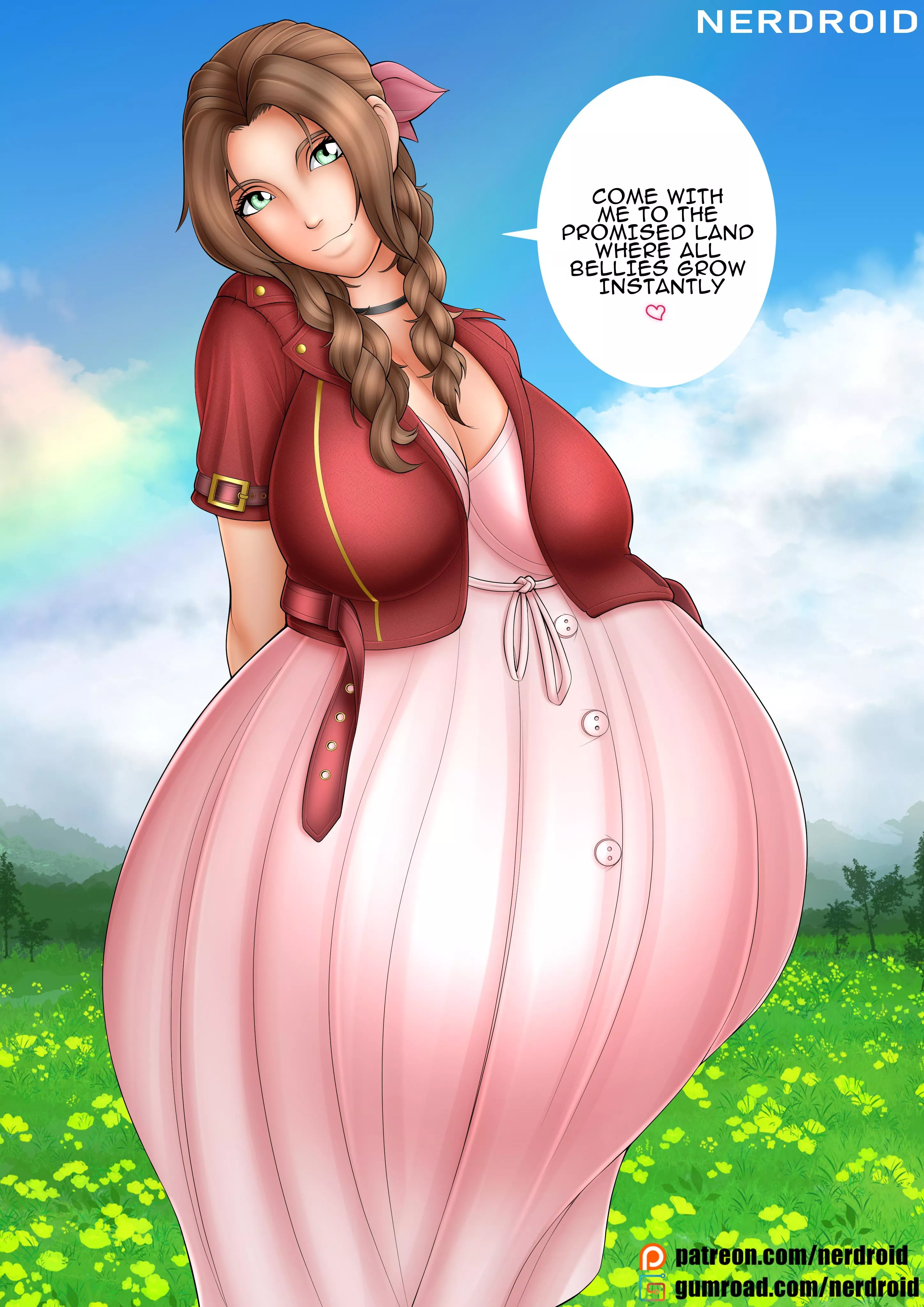 Aerith pregnant - Final Fantasy VII - Art by me(NerDroid)