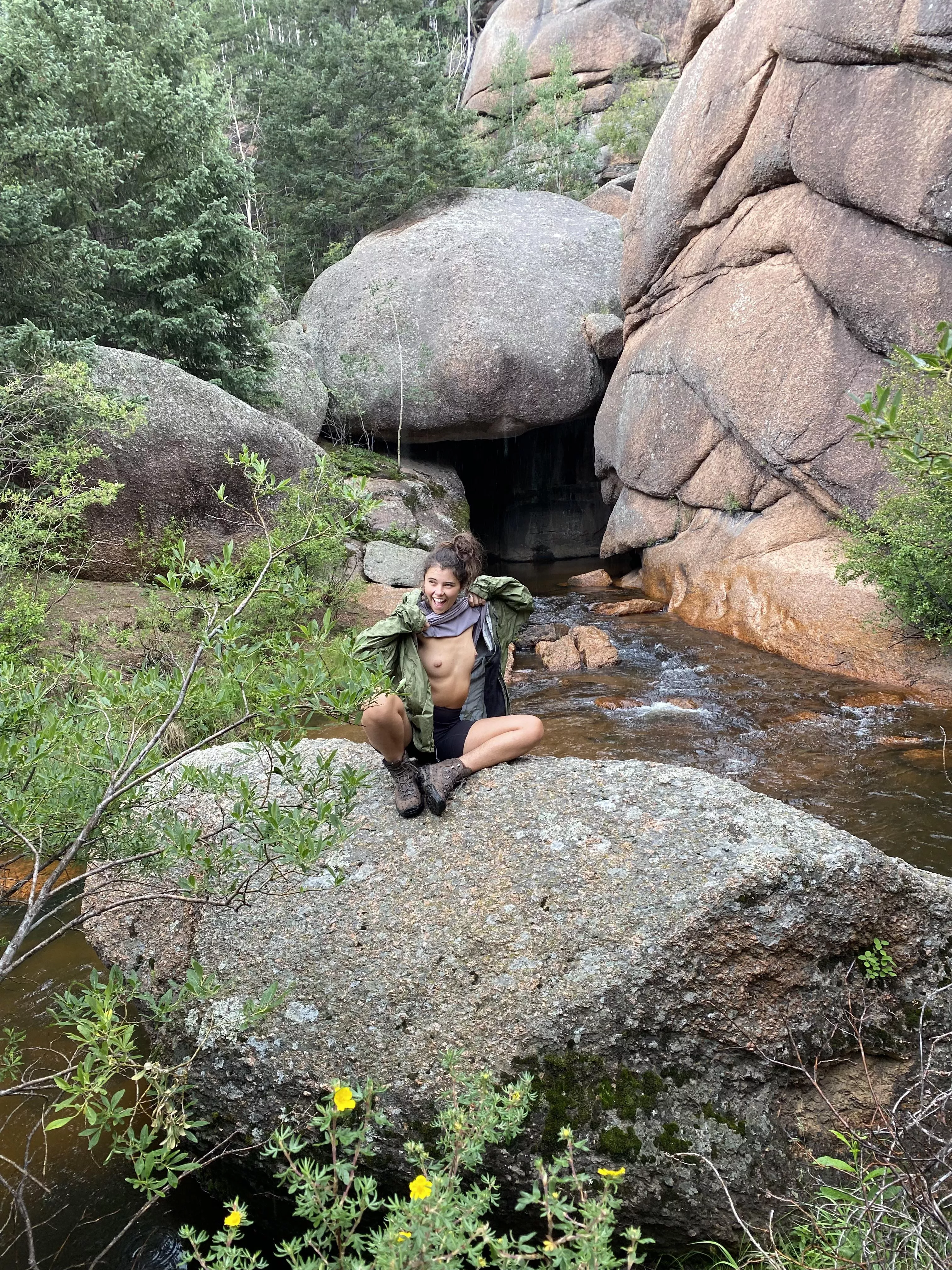 After a 7 hour hike. In the rain. ðŸ¥µ