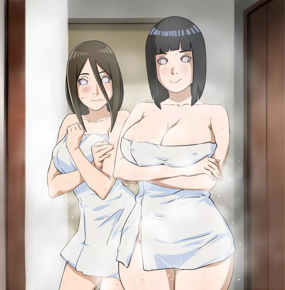 After Bath Hyuga sisters