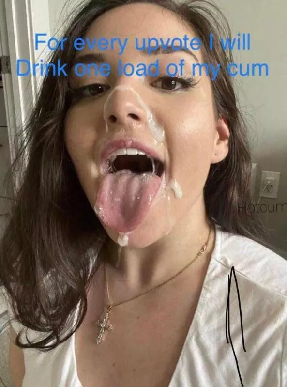 After eating my cum, I have to make this my girly habit from now on, it just tastes so good, and itâ€™s soooo slutty ðŸ¤ªðŸ¥°