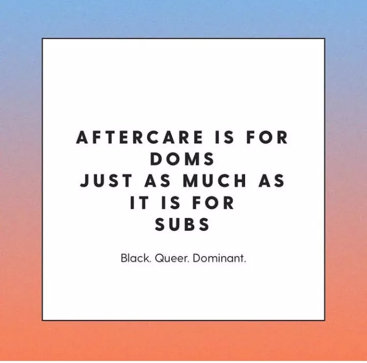 Aftercare is for everyone âœ¨â¤ï¸