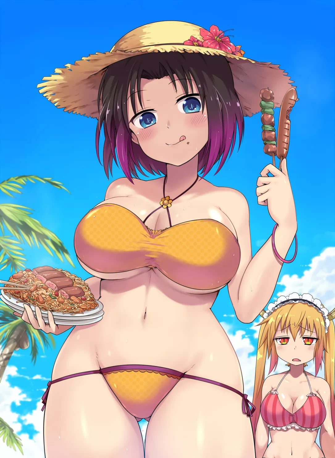 Ah, beach treats. [Kobayashi-san Chi no Maidragon]