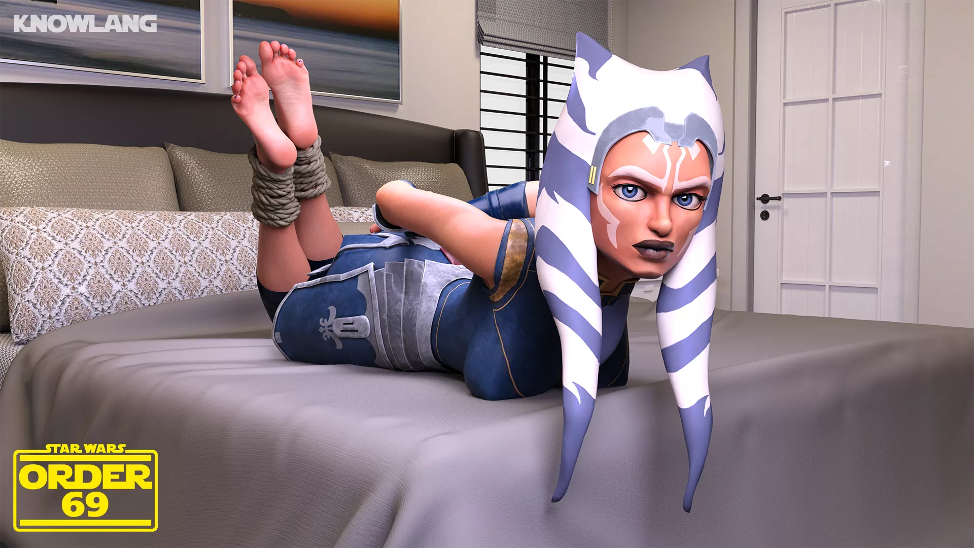 Ahsoka hogtied (knowlang/parodyse)