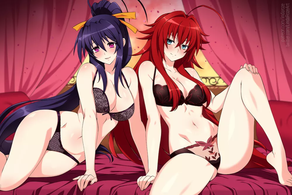 Akeno Himejima x Rias Gremory (LindaRoze) [High School DxD]