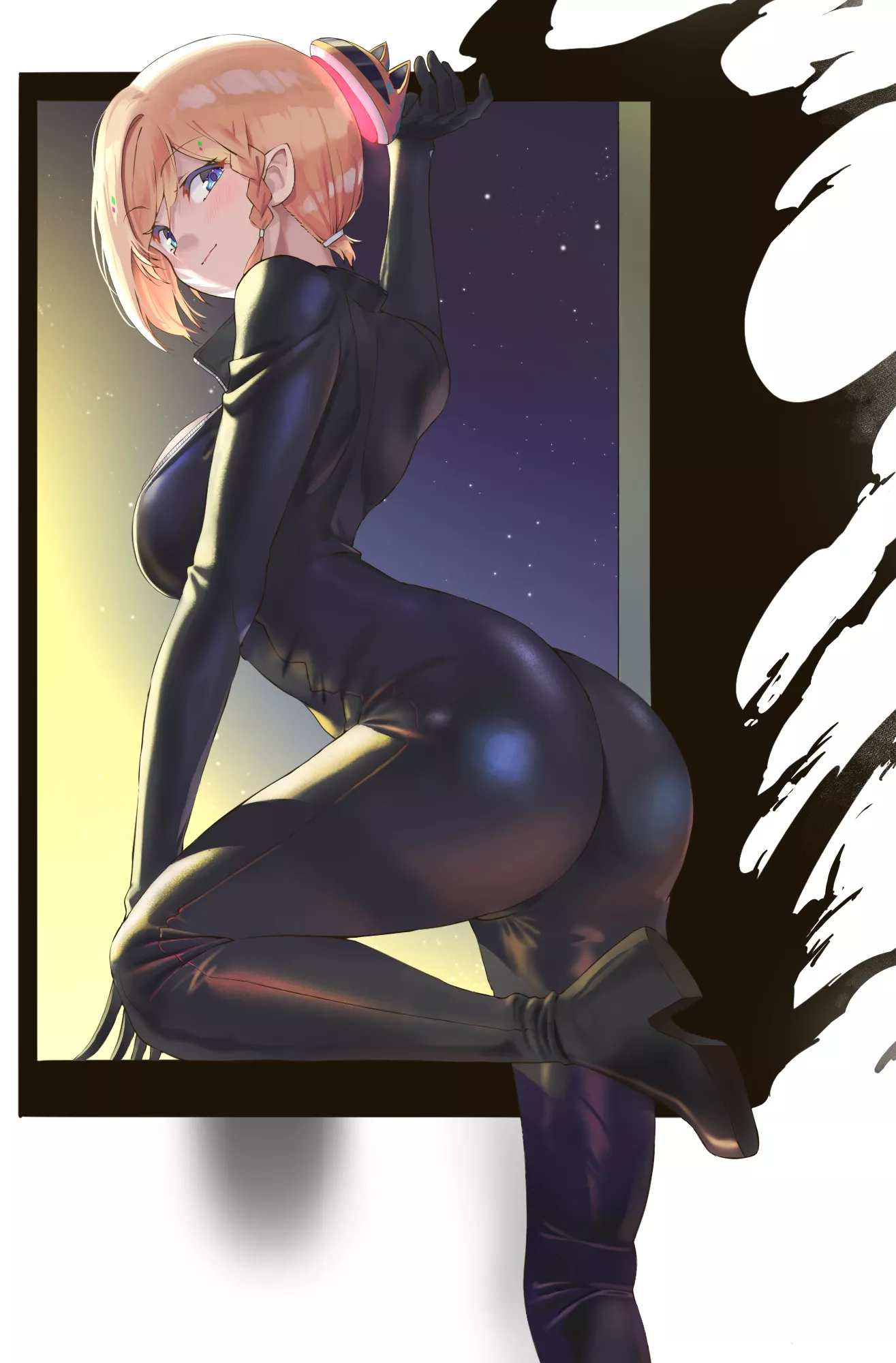 Aki Rosenthal Spy Catsuit Making Her Exit (Twin) [Hololive]