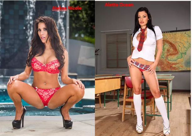 Aleksa Nicole vs Aletta Ocean