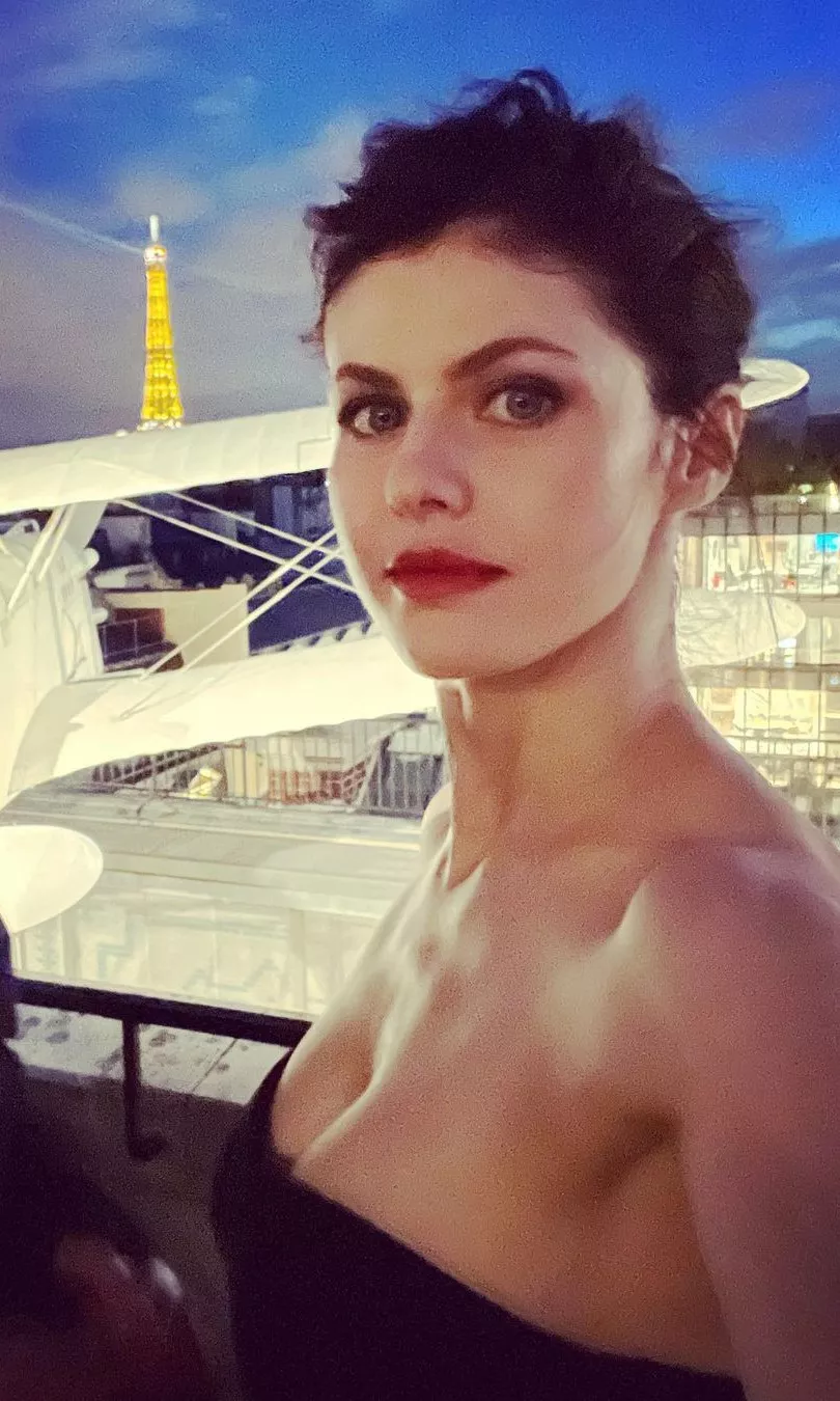 Alexandra Daddario in Paris