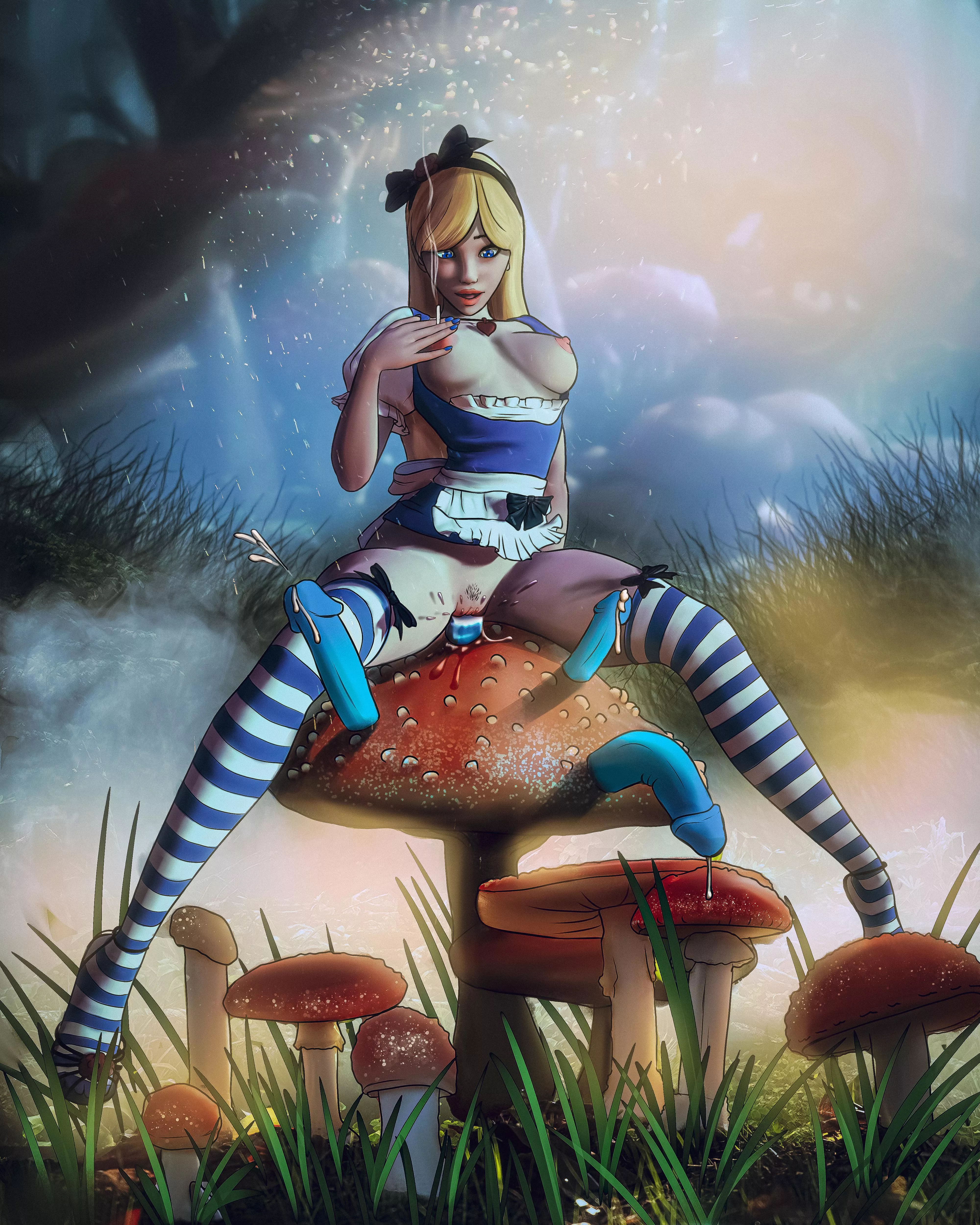 Alice spending as long as she can in wonderland (bootytunes) [Alice in Wonderland]