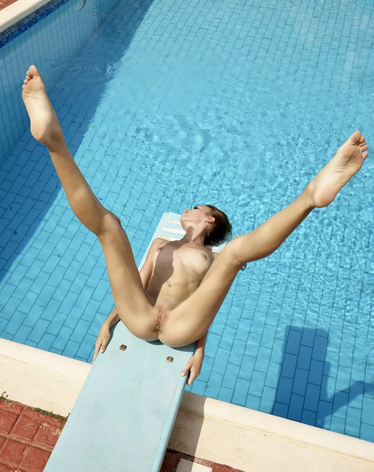 Alice Wonder on the diving board.