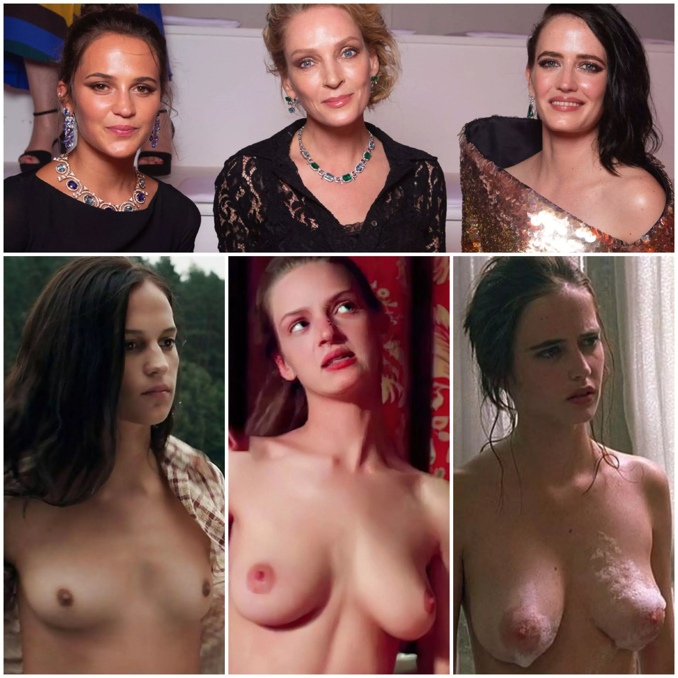 Alicia Vikander vs Uma Thurman vs Eva Green