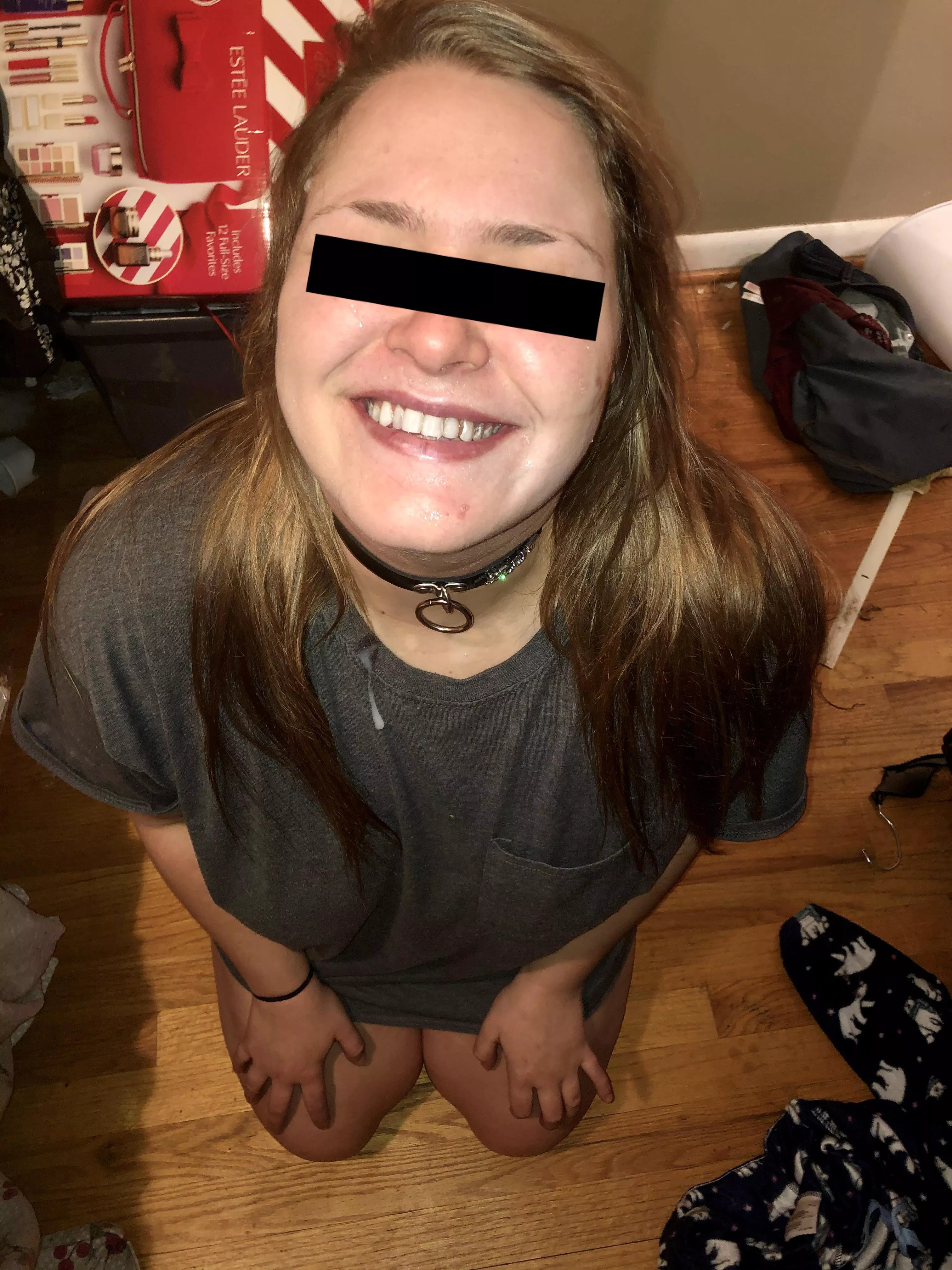 Always a big smile for a good cumshot.