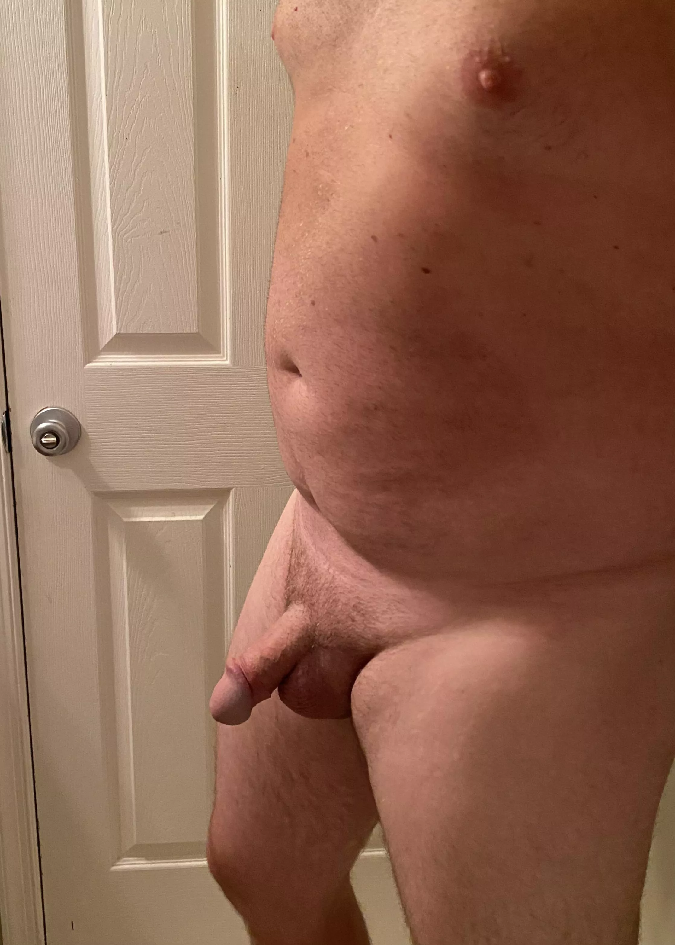 Always been self conscious of how my penis sticks out, instead of hanging more straight down even when soft.