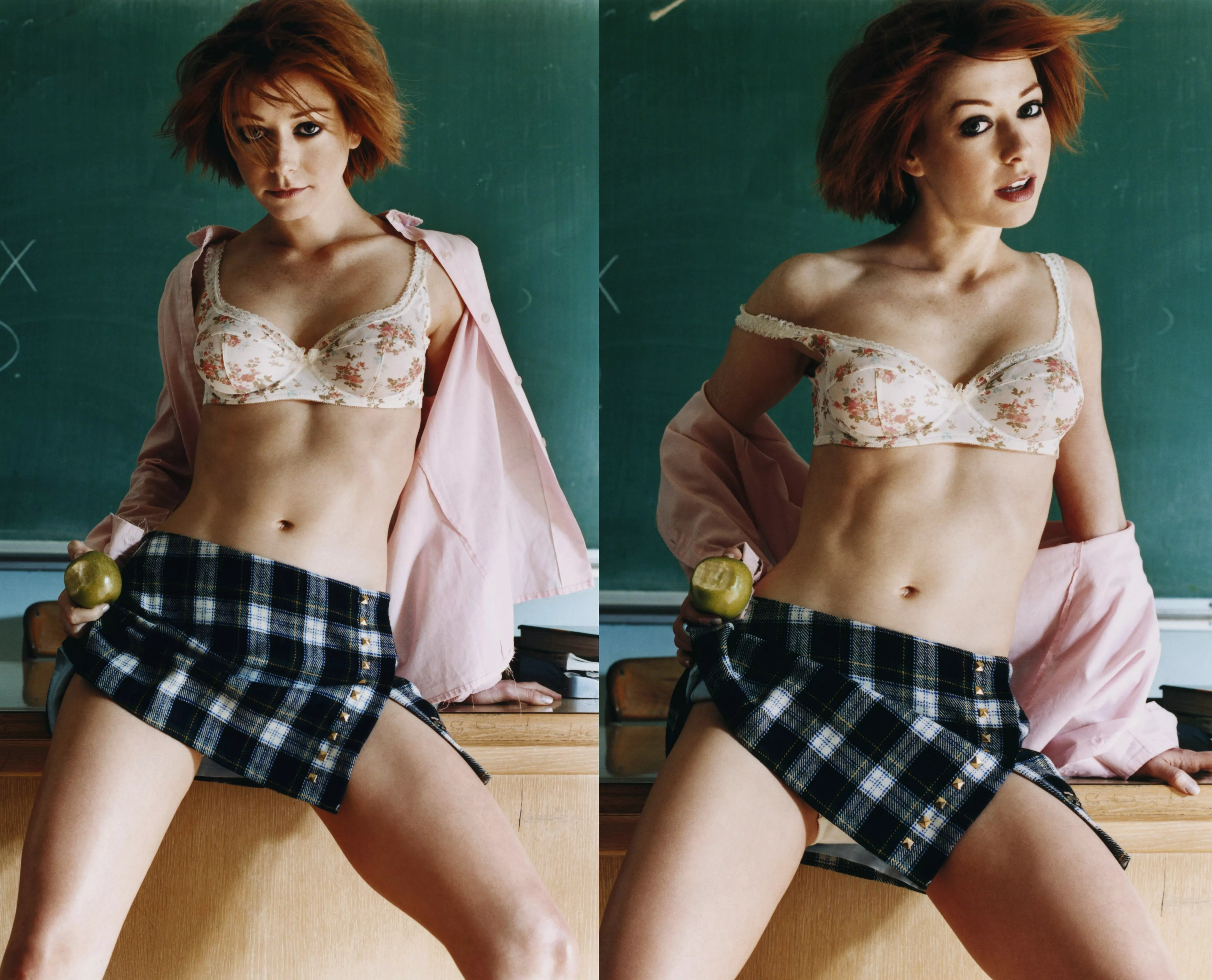 Alyson Hannigan needs two cocks to play with today