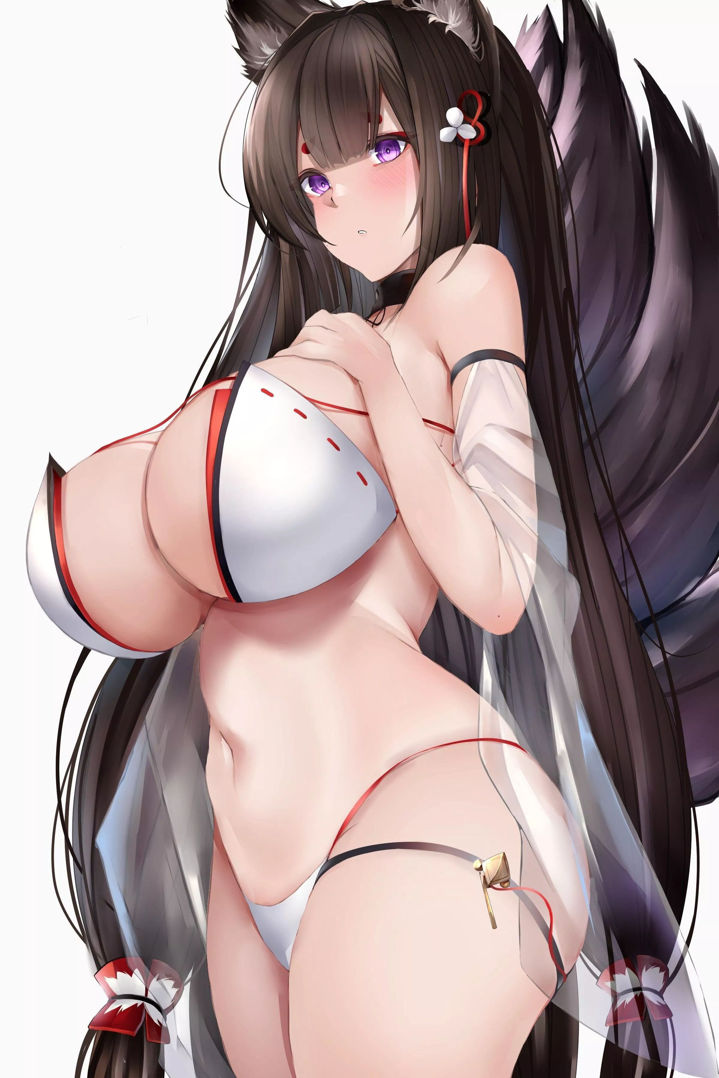 Amagi really fills that bikini