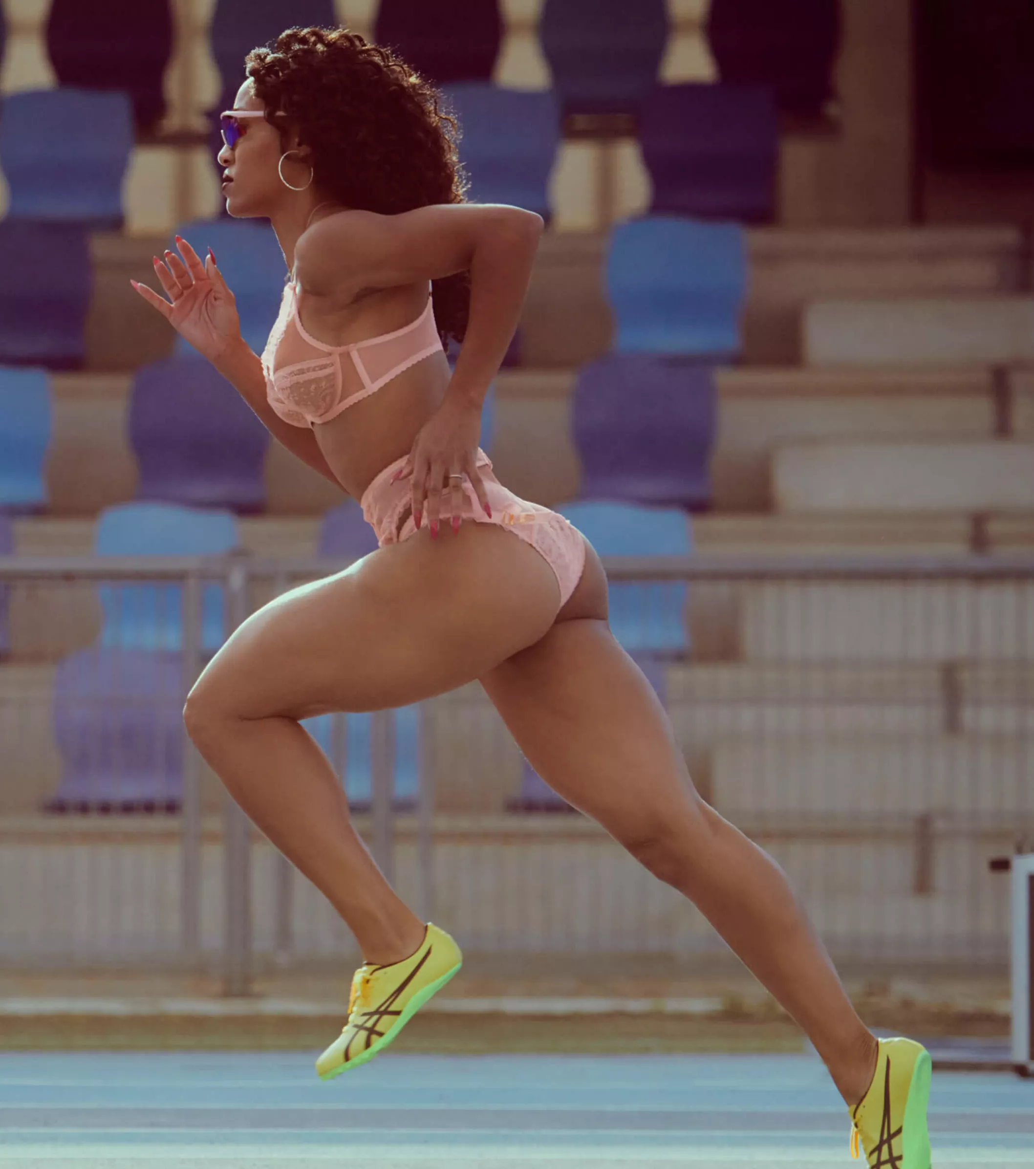 American hurdler Queen Claye