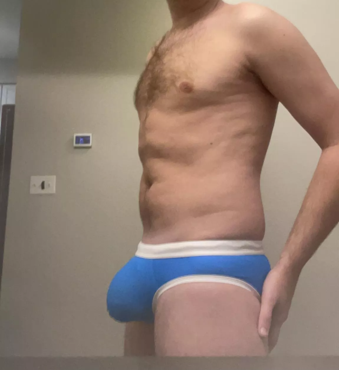 Andrew Christian blue speedo