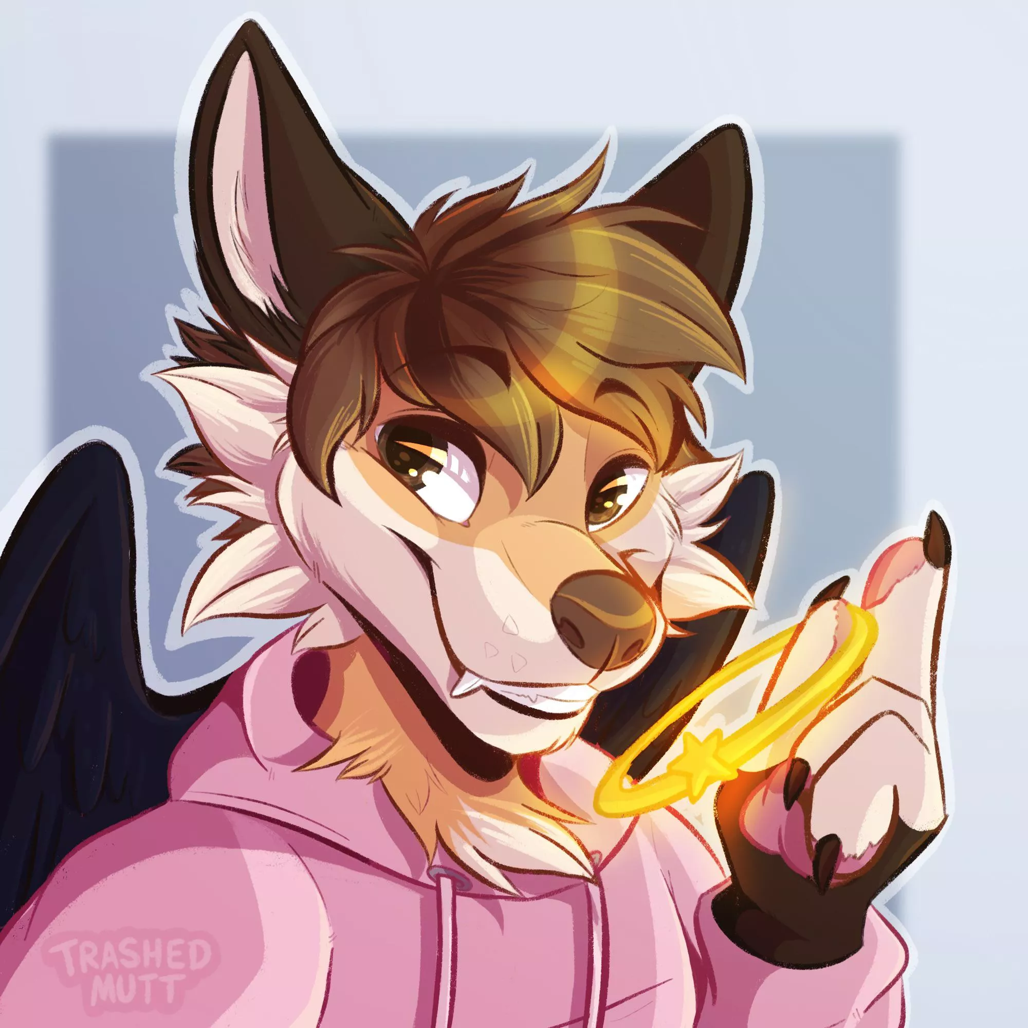 Angel Fox ðŸ¦Š (art by me - trashedmutt on Twitter)