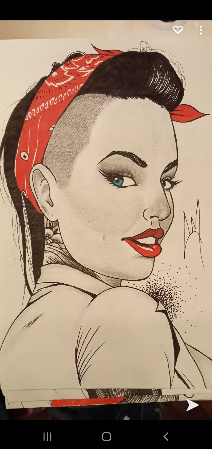 Animated drawing of Christy Mack