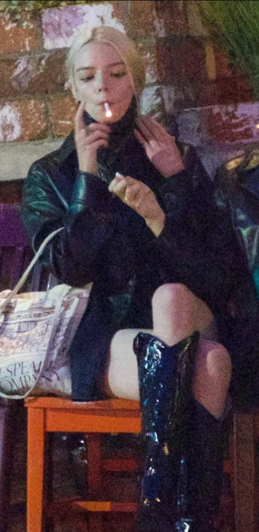 Anya Taylor Joy smoking IRL