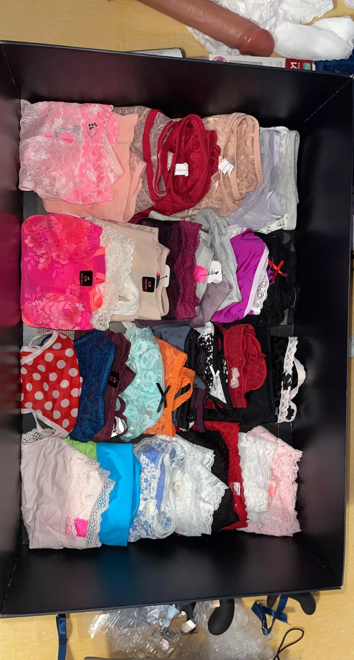 Anyone like my panty collection? Let me know which ones i should wear today!