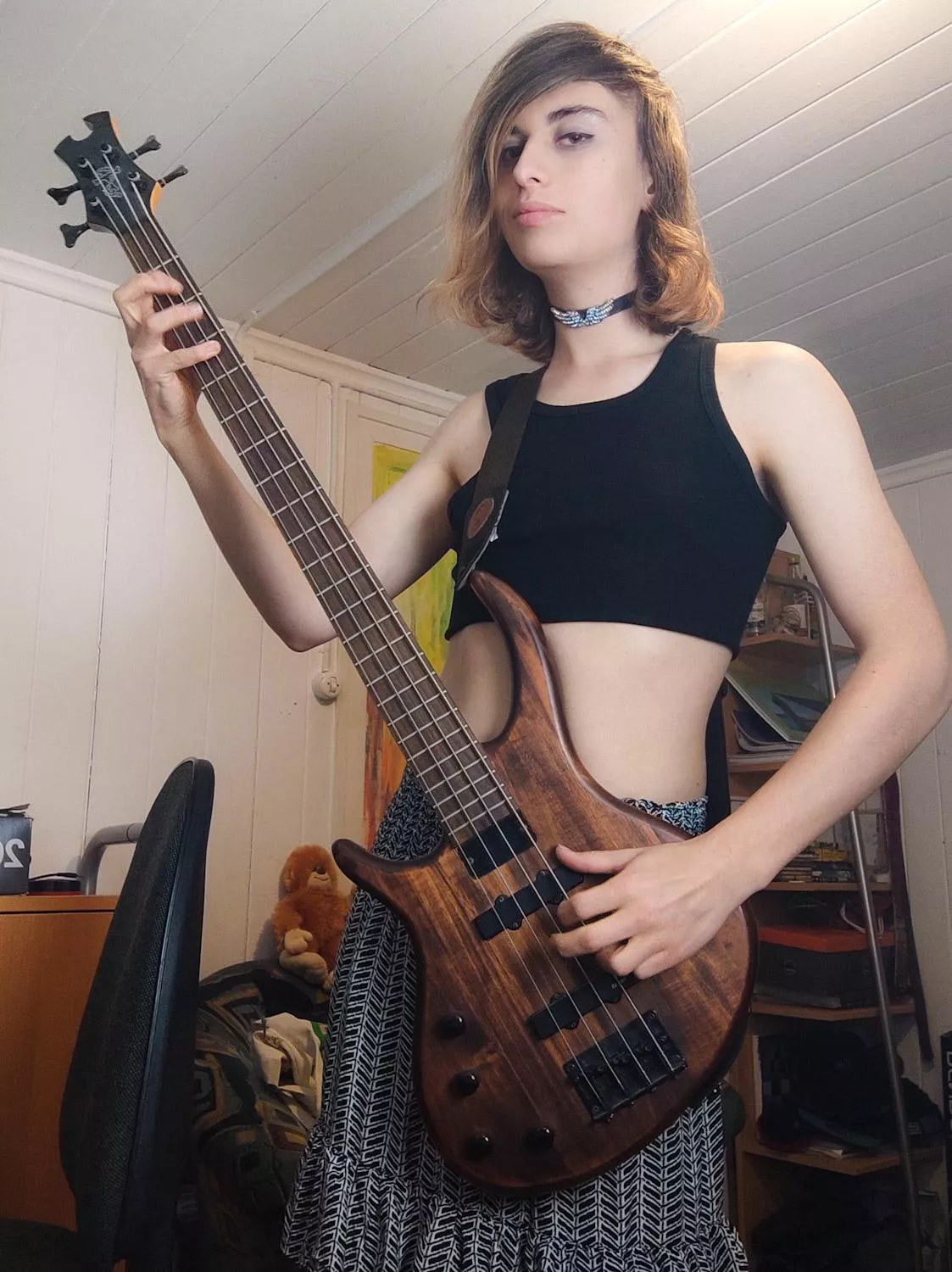 Appearantly it's common for transfem people to play bass... damn, I guess I'm a stereotype 😔✊