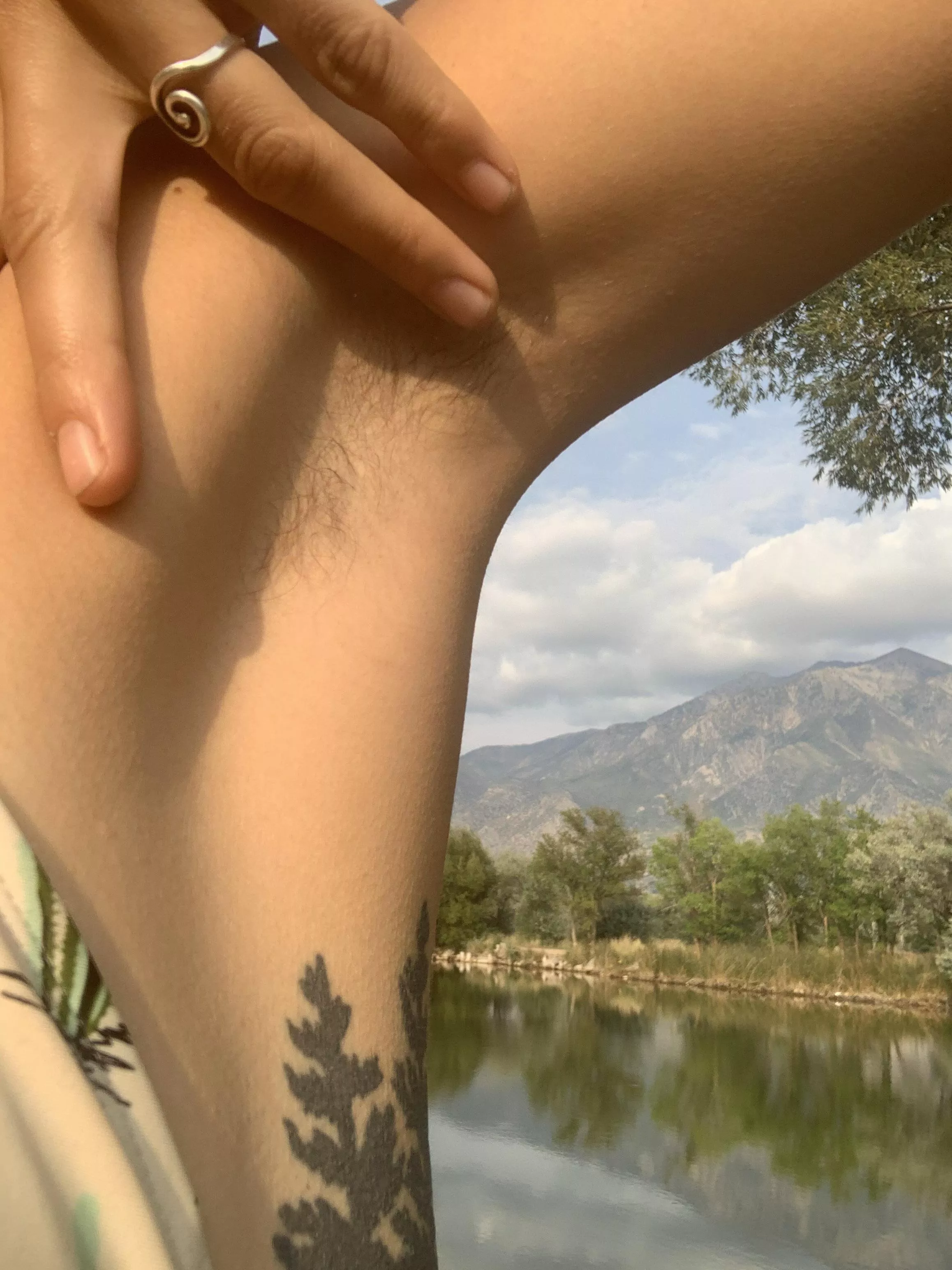 Armpit and mountains!