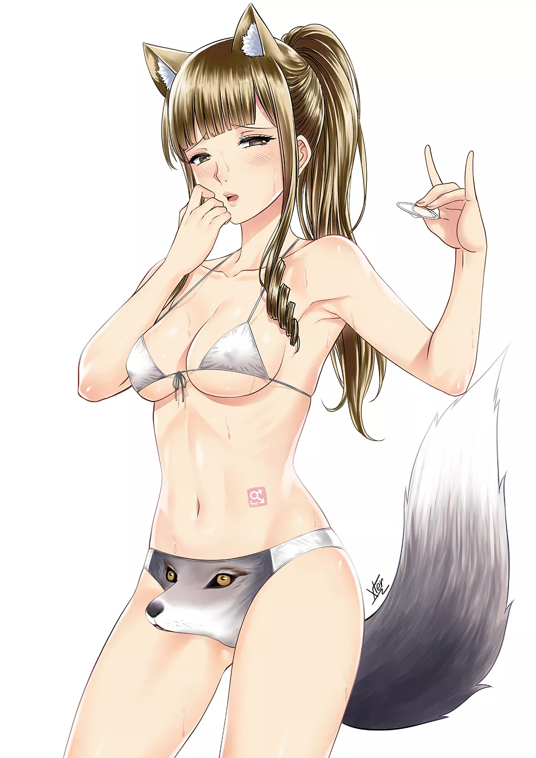 Aroused Wolf Girl (Xter) [Original]