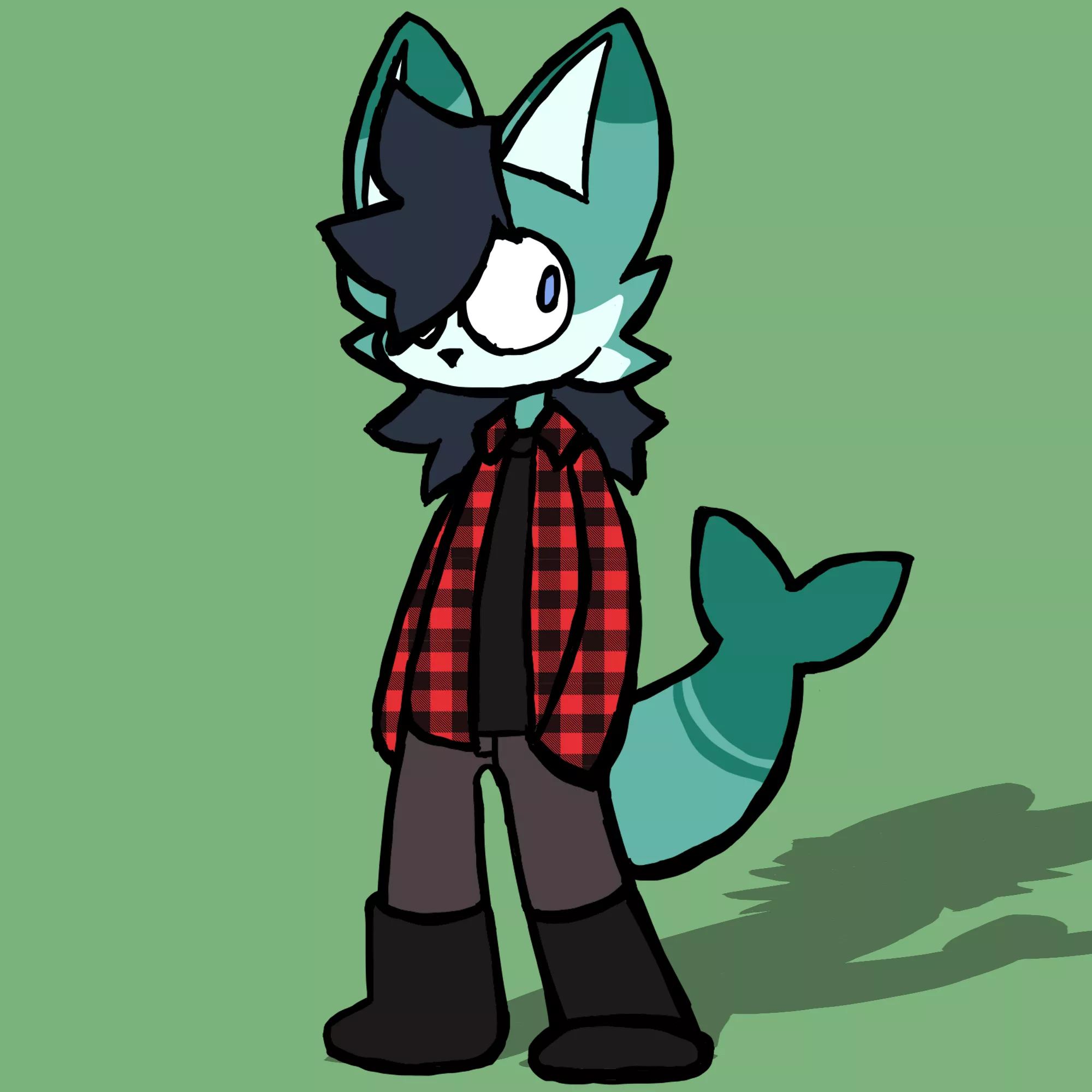 (art by me - @biskersss_ on twitter) tried making my sona's hair longer, what do you think