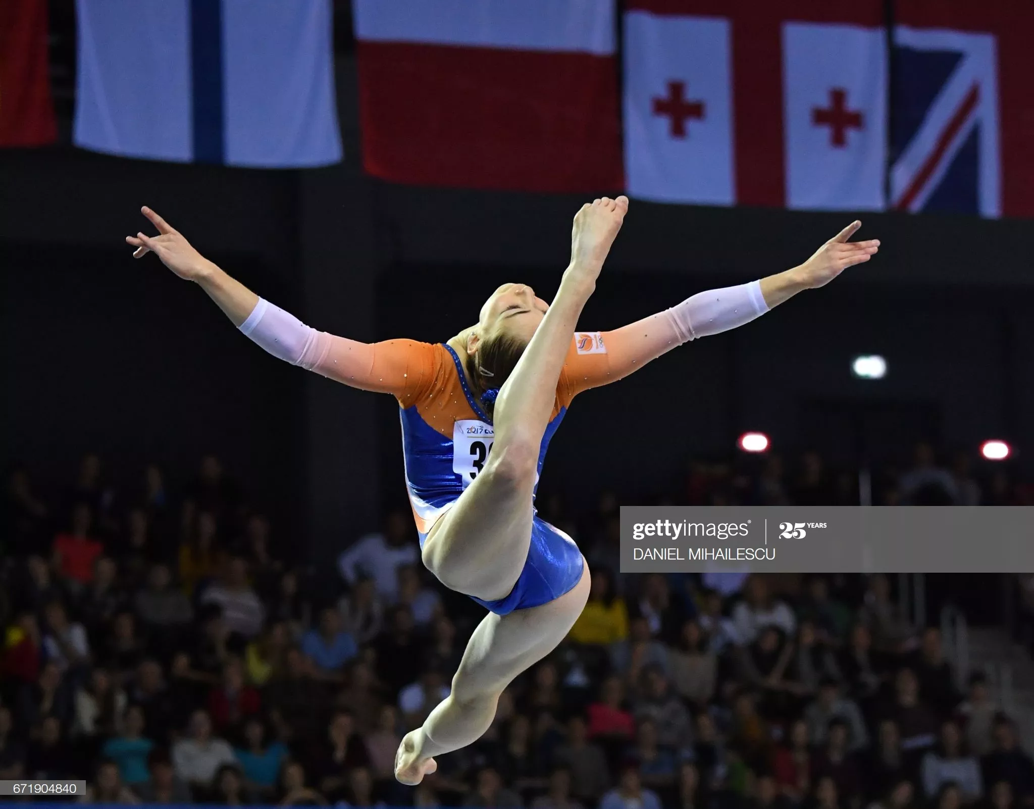 Artistic gymnast Eythora Thorsdottir's mound