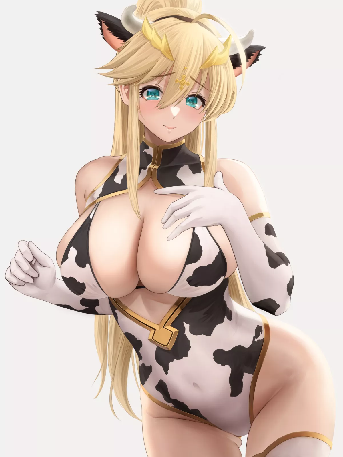 Artoria Cow Girl Leotard (Yamaneko) [Fate]