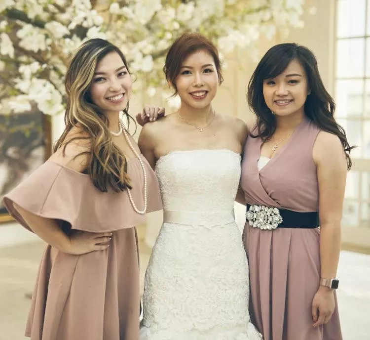 Asian Ladies at a Wedding