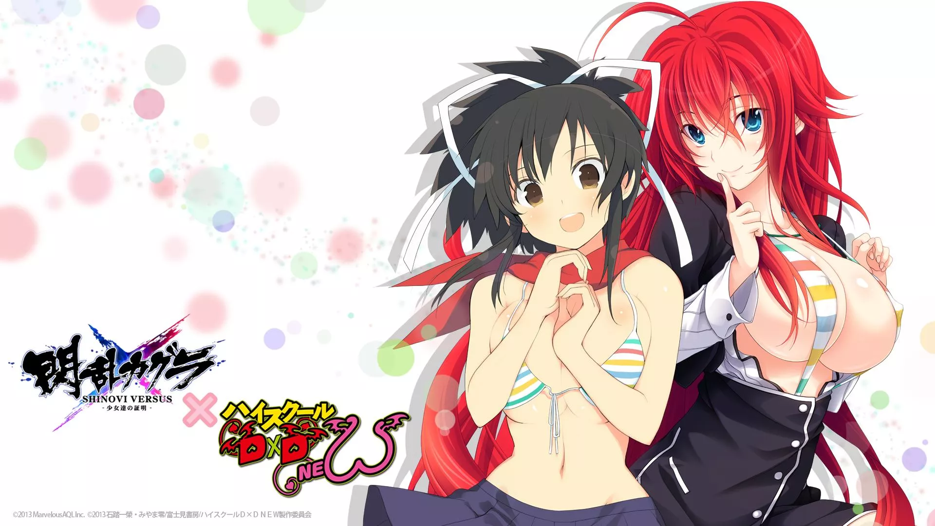 Asuka & Rias (Senran Kagura x High School DxD) [1920x1080]