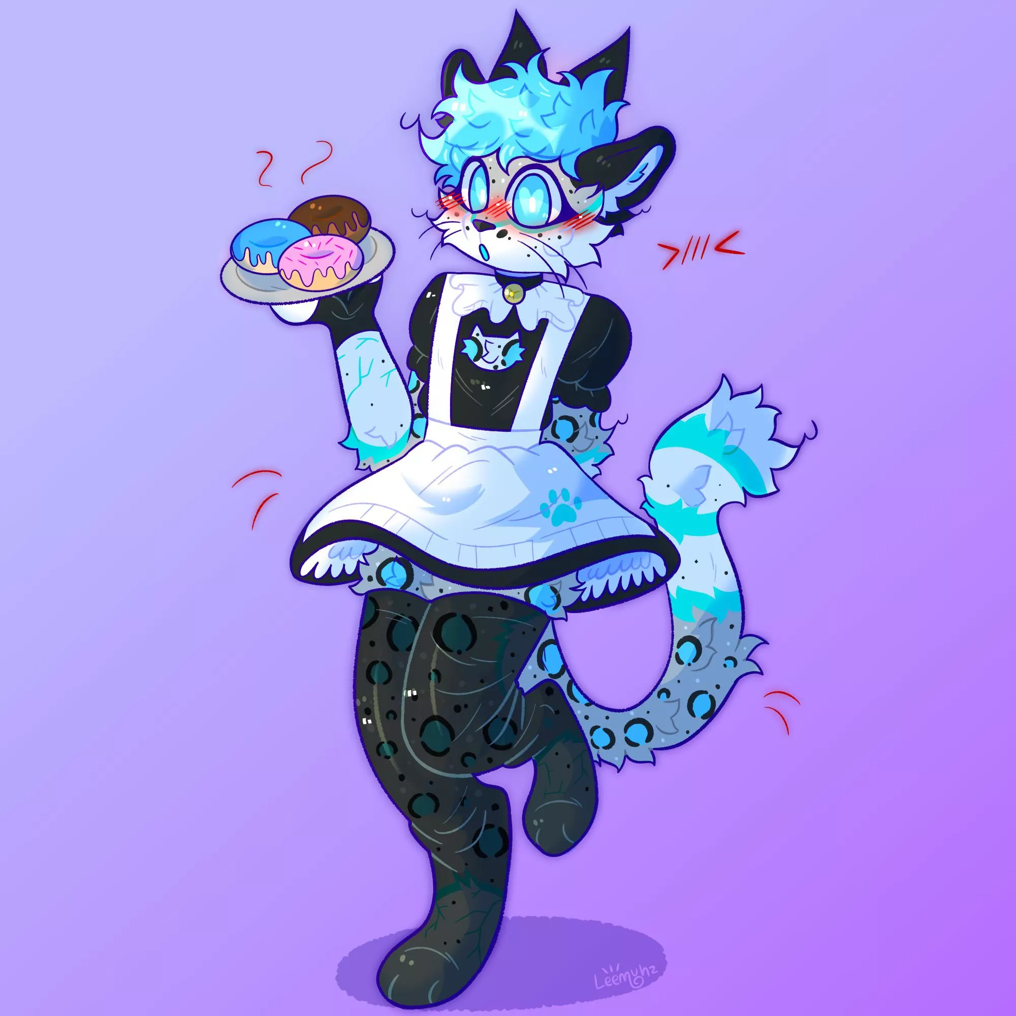 at your service ! 🍩☕️ (commission by me)