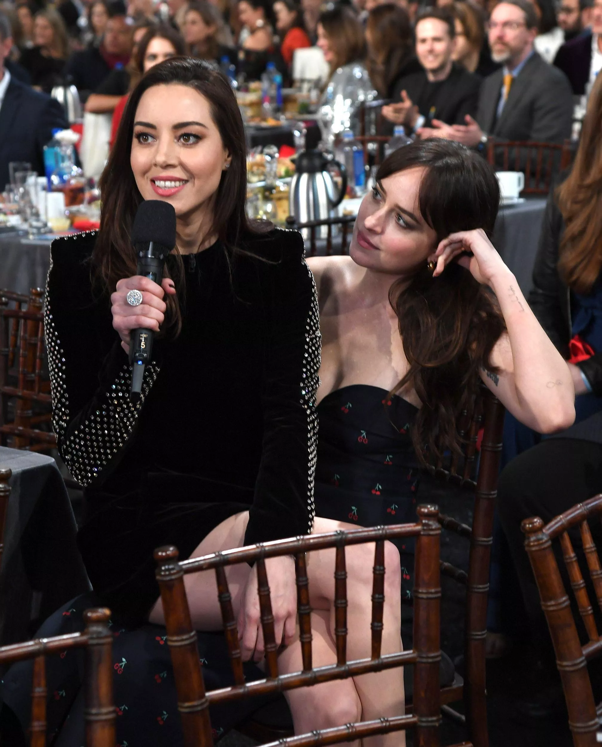 Aubrey Plaza & Dakota Johnson