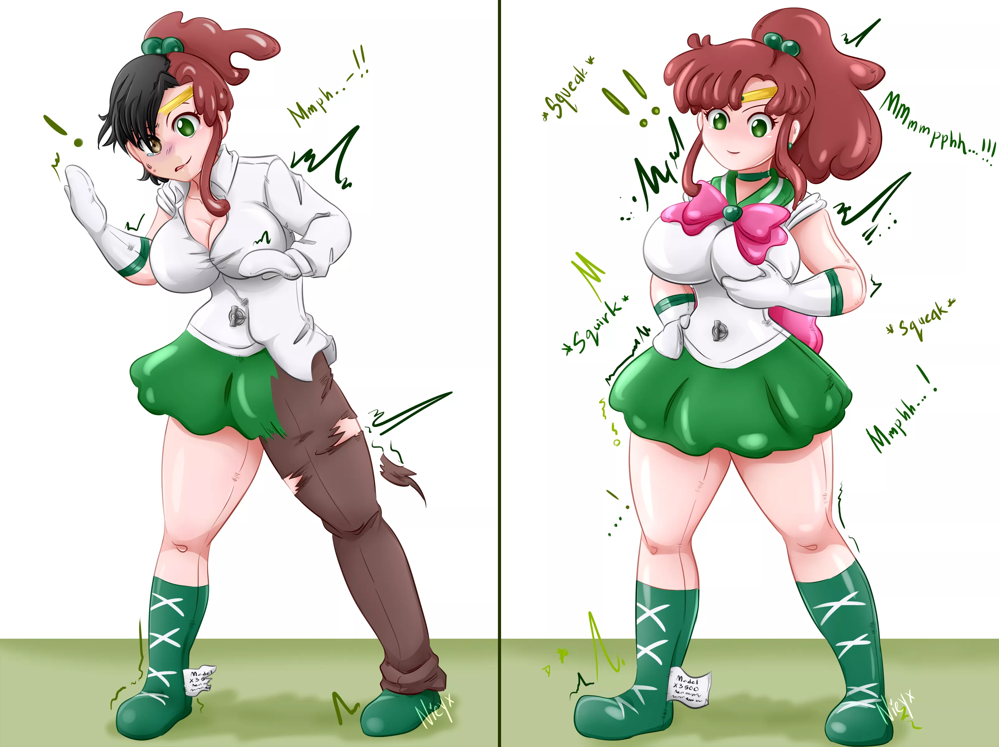 Balloon Sailor Jupiter (M to F, Dollification, Inflatable, Rubber) by Nieyx