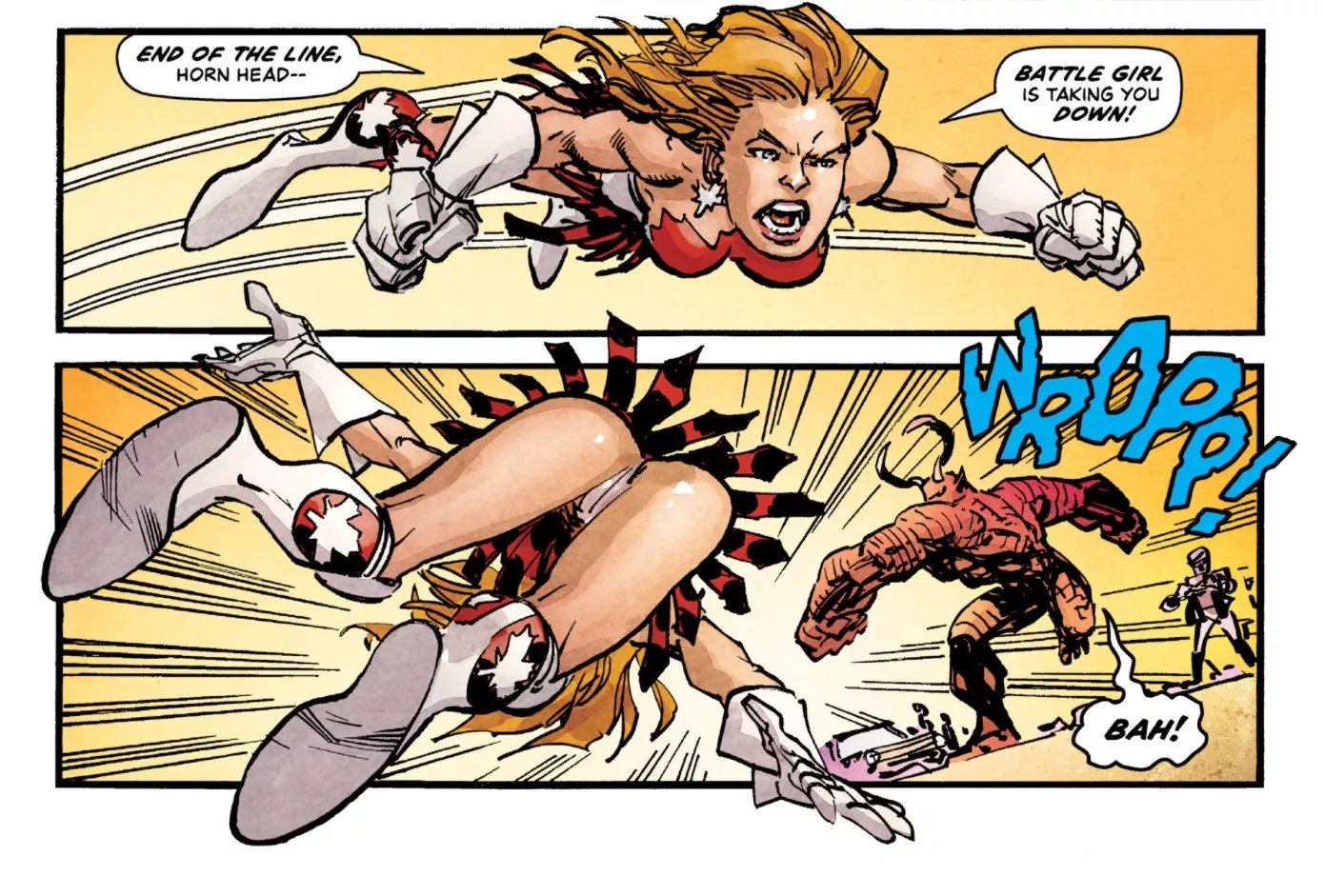 Battle Girl's Panty Shot [The Savage Dragon (1993) #247]