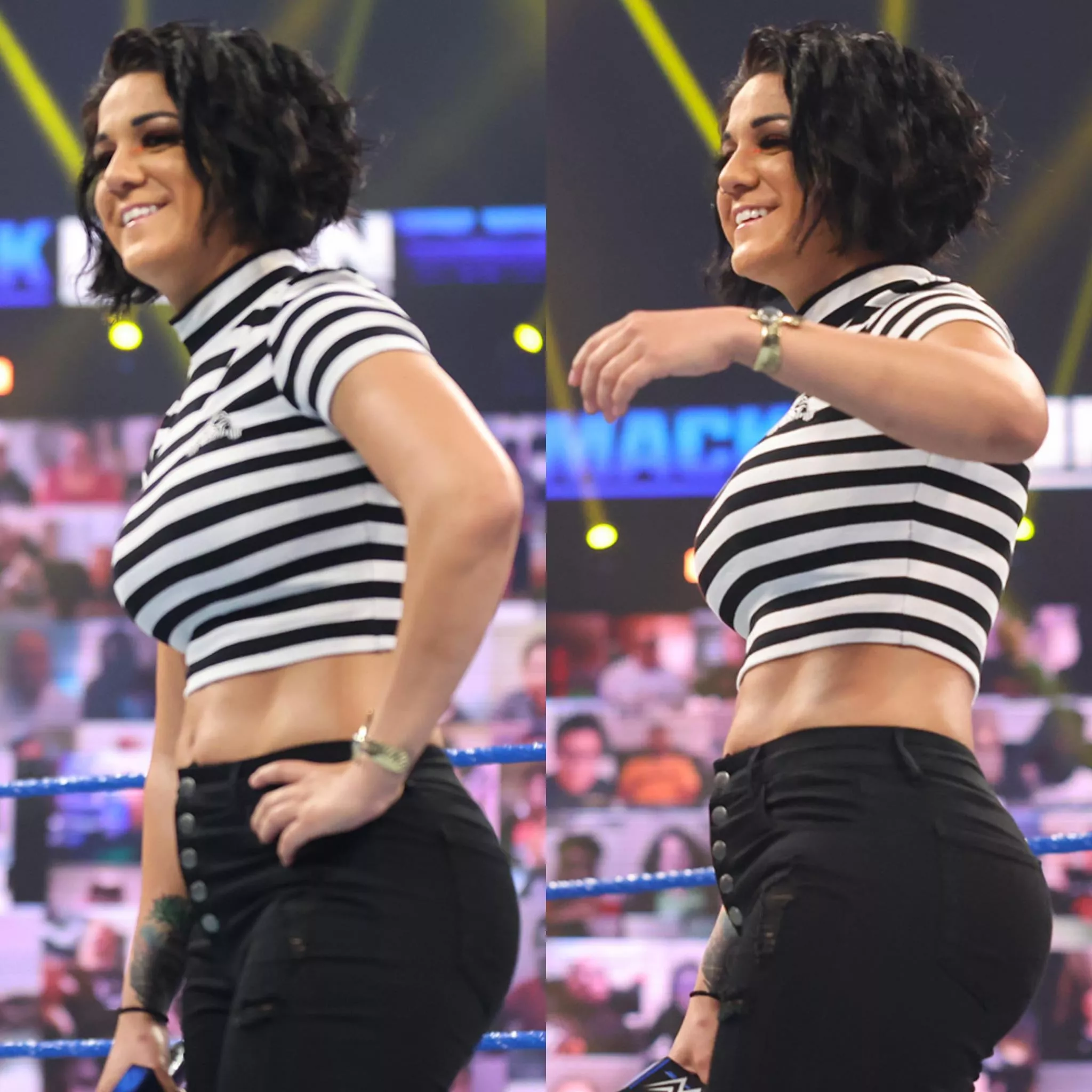 Bayley's fat butt in jeans