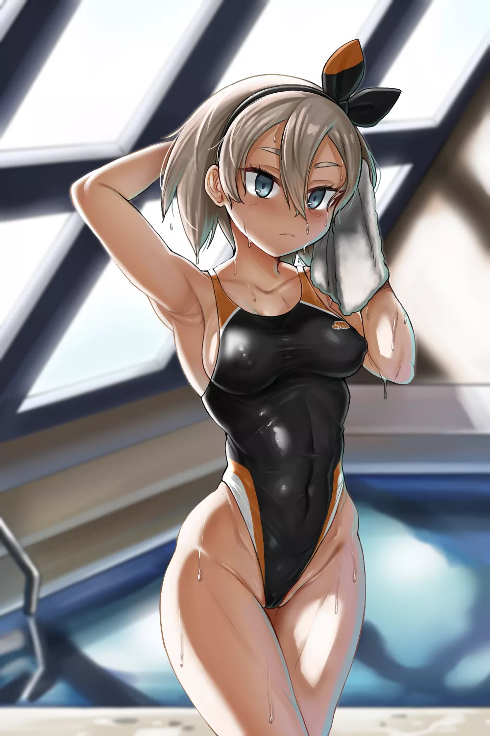 Bea Tight Swimsuit Toweling Off (Yanuk) [Pokemon] (x-post from r/animebodysuits)