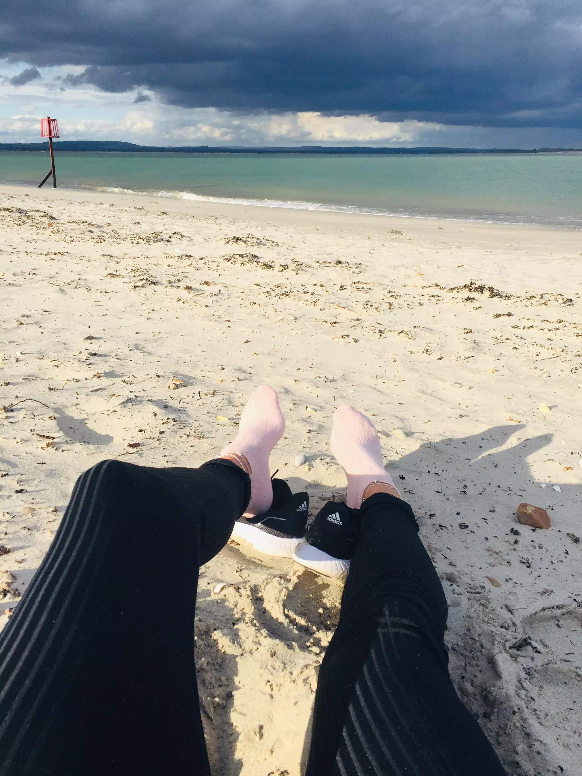 Beach fishing before the stormy weather comes over .. little boy can now cast his rod . Proud mummy 🥰💜