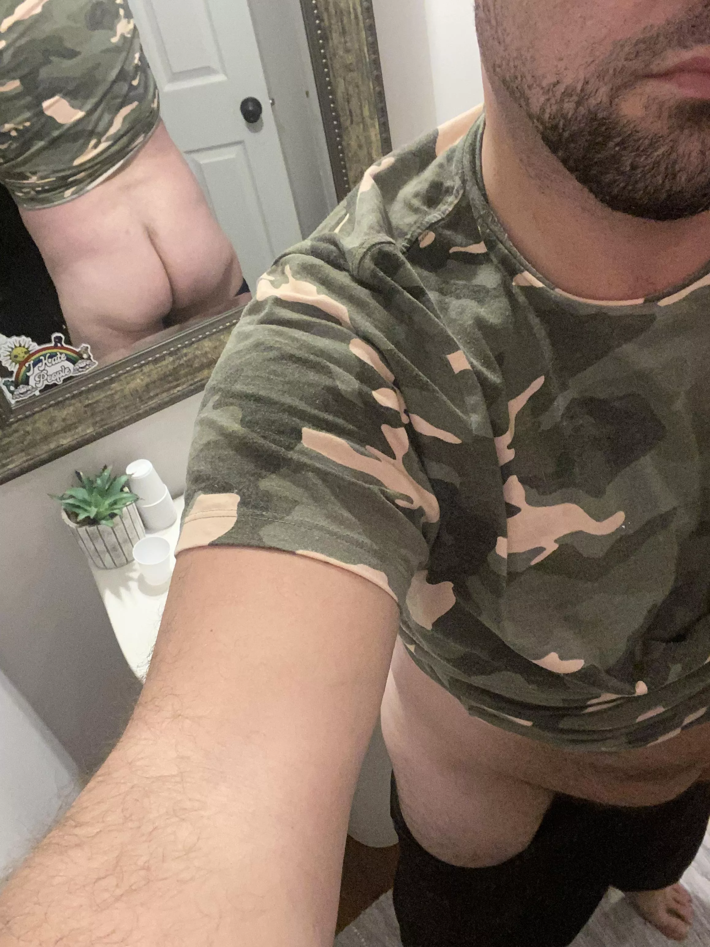 Bear cub ass. Would you like to see the front?