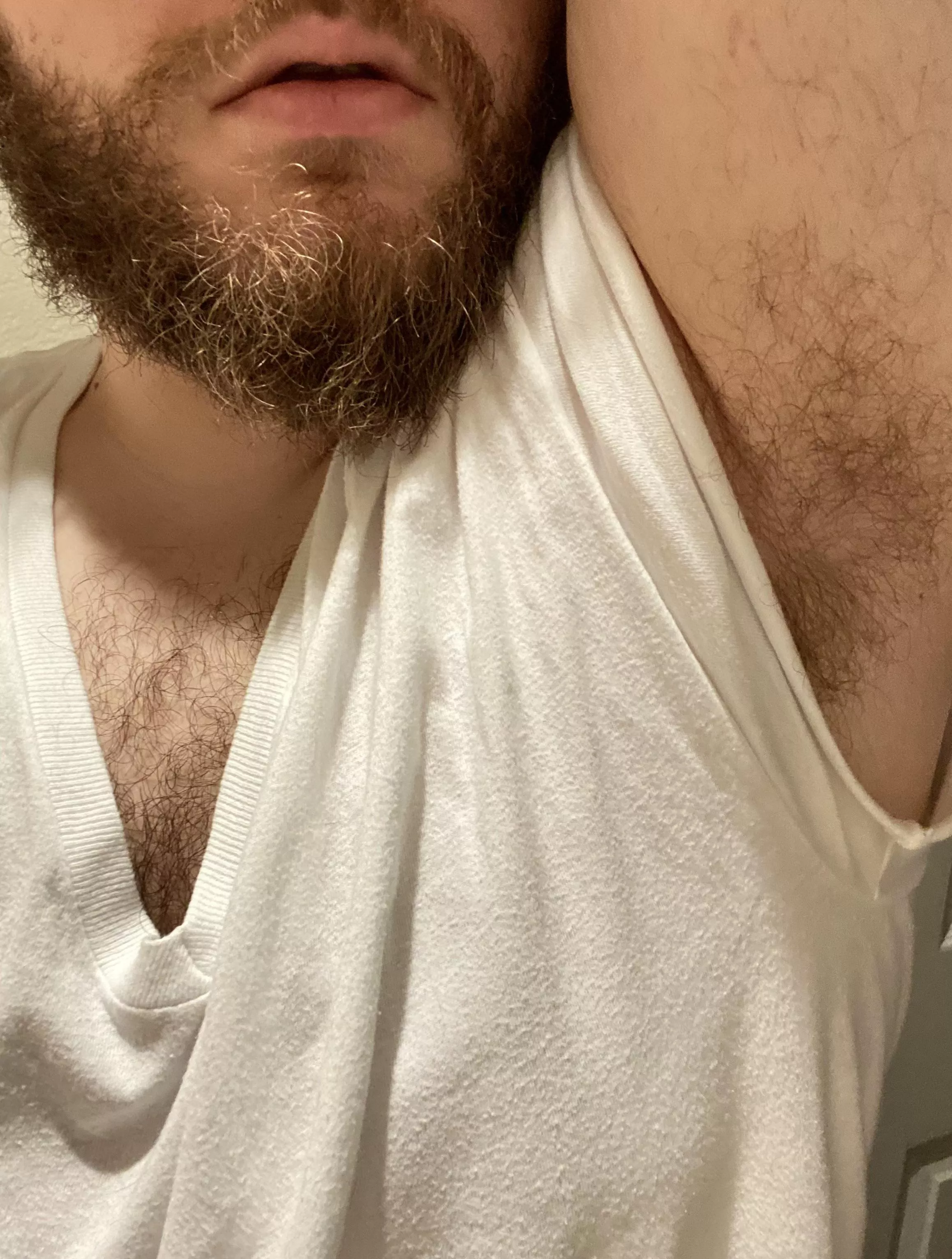 Beard, pit, and chest hair 😉