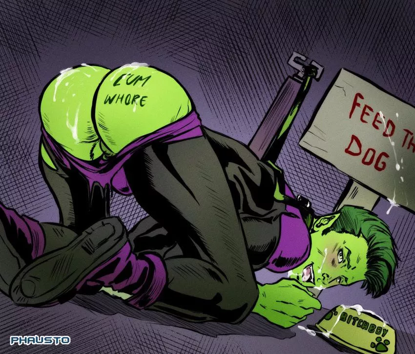 Beast Boy is a cum dump (Phausto)