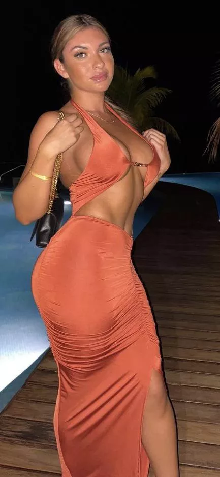 Beautiful orange dress