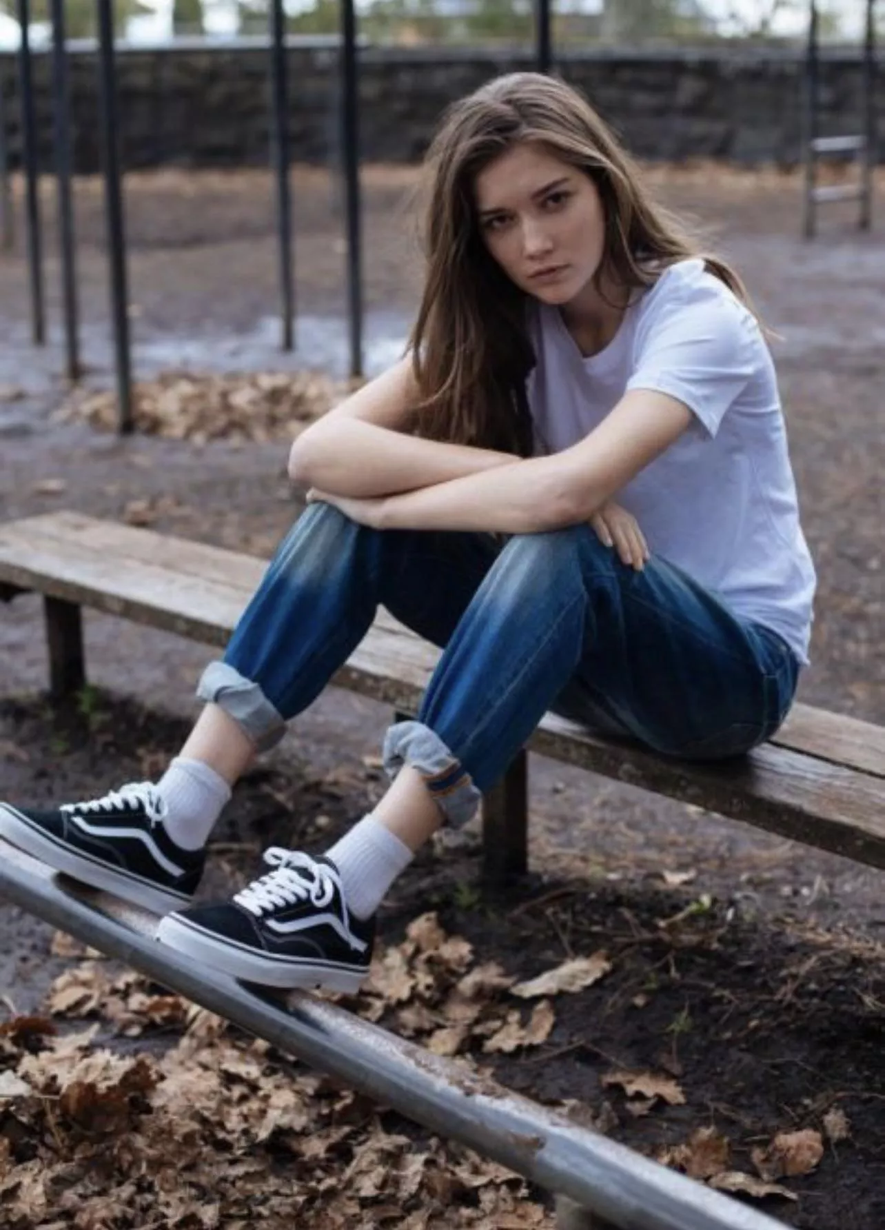 Beautiful tomboy with long hair